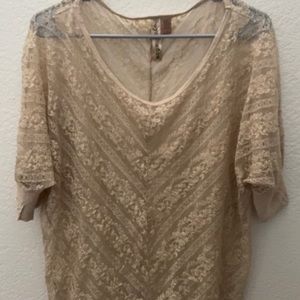 Eyeshadow lace blouse